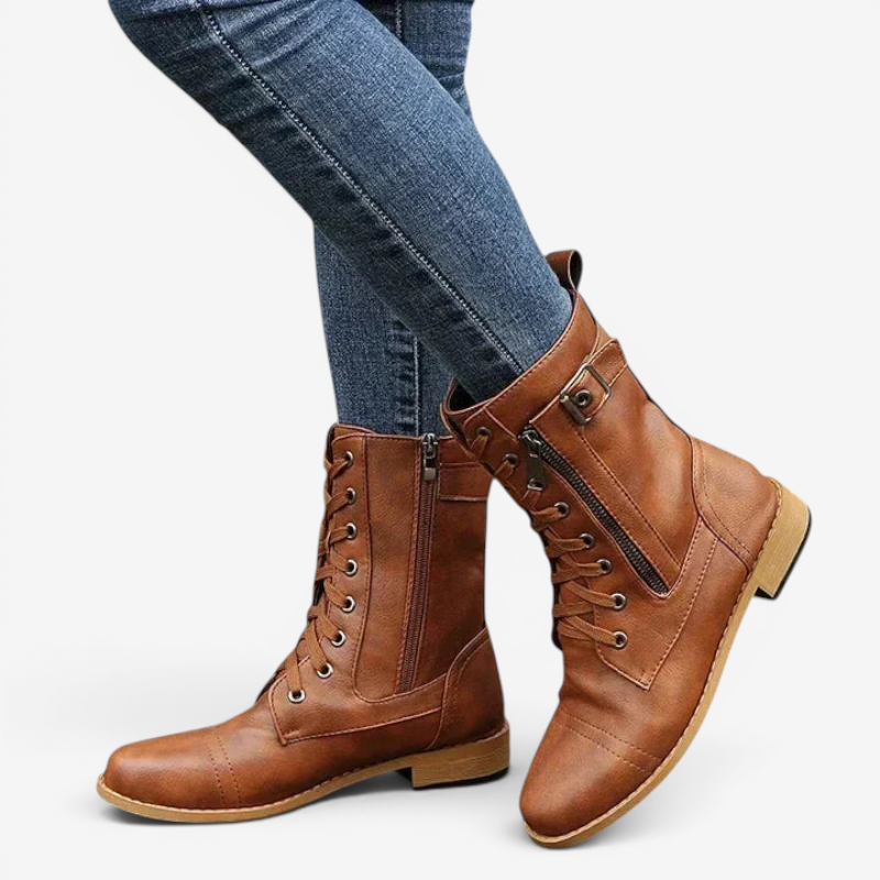 Stylish Women's Lace-Up Ankle Booties
