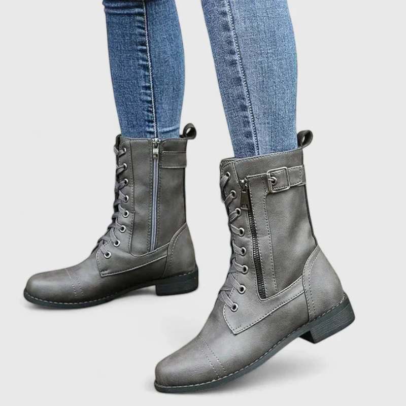 Stylish Women's Lace-Up Ankle Booties