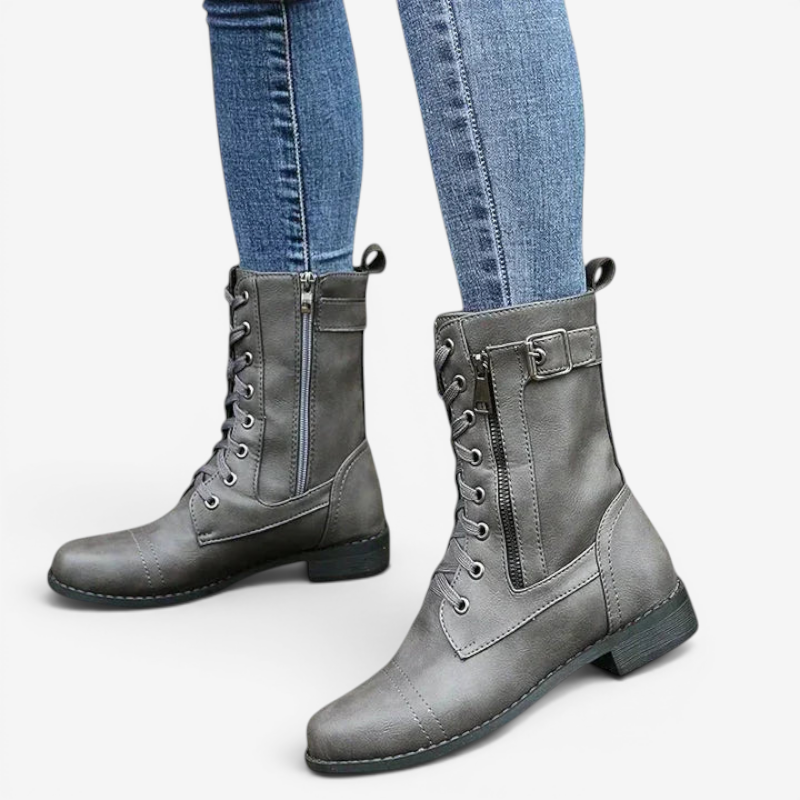 Stylish Women's Lace-Up Ankle Booties
