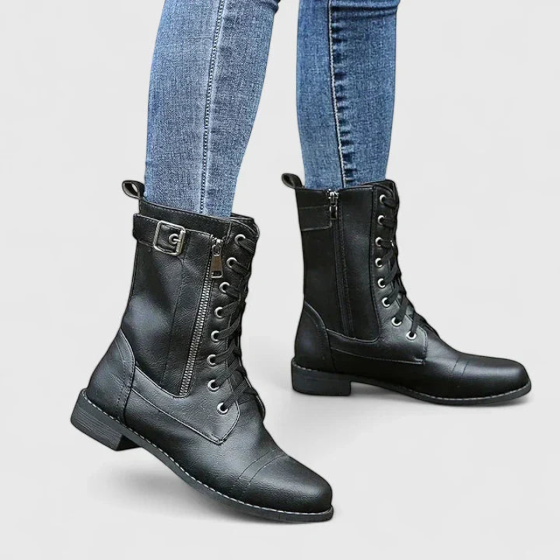 Stylish Women's Lace-Up Ankle Booties