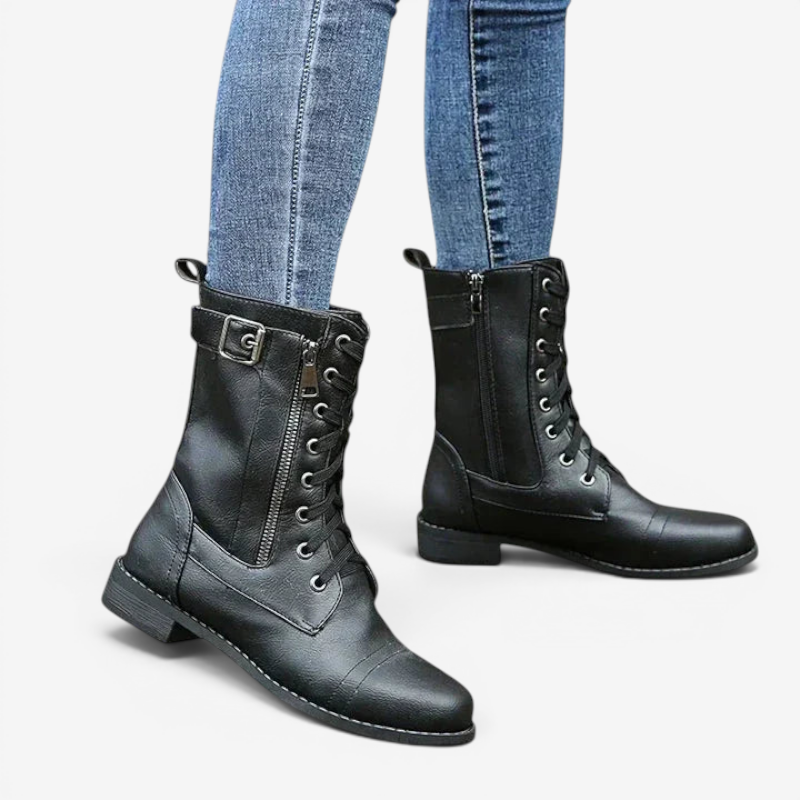 Stylish Women's Lace-Up Ankle Booties