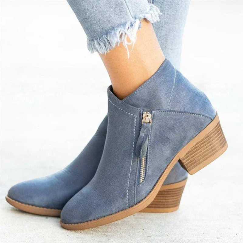 Stylish Round Toe Ankle Boots for Women