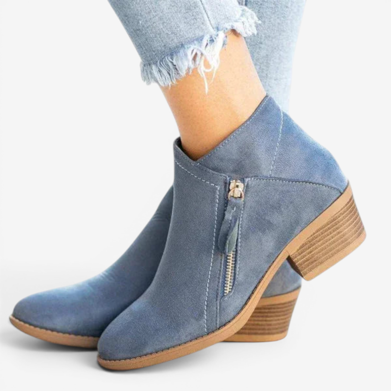 Stylish Round Toe Ankle Boots for Women