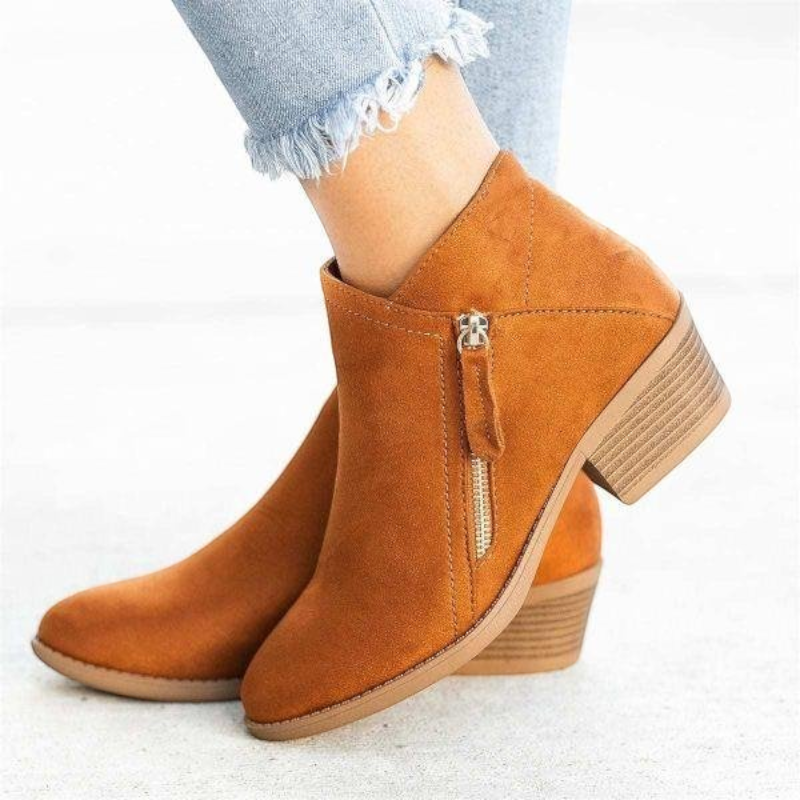 Stylish Round Toe Ankle Boots for Women