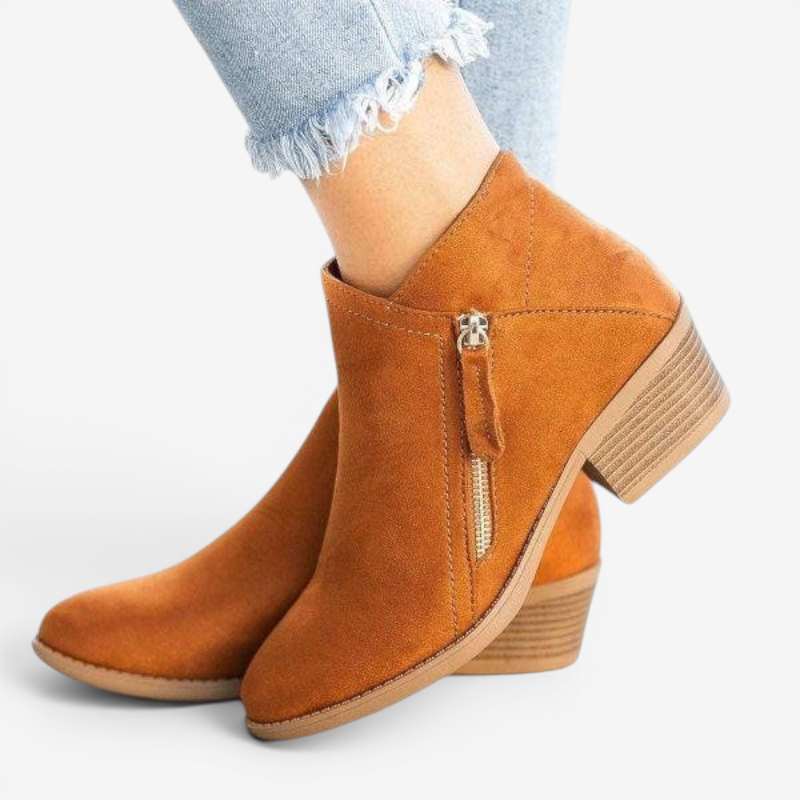 Stylish Round Toe Ankle Boots for Women