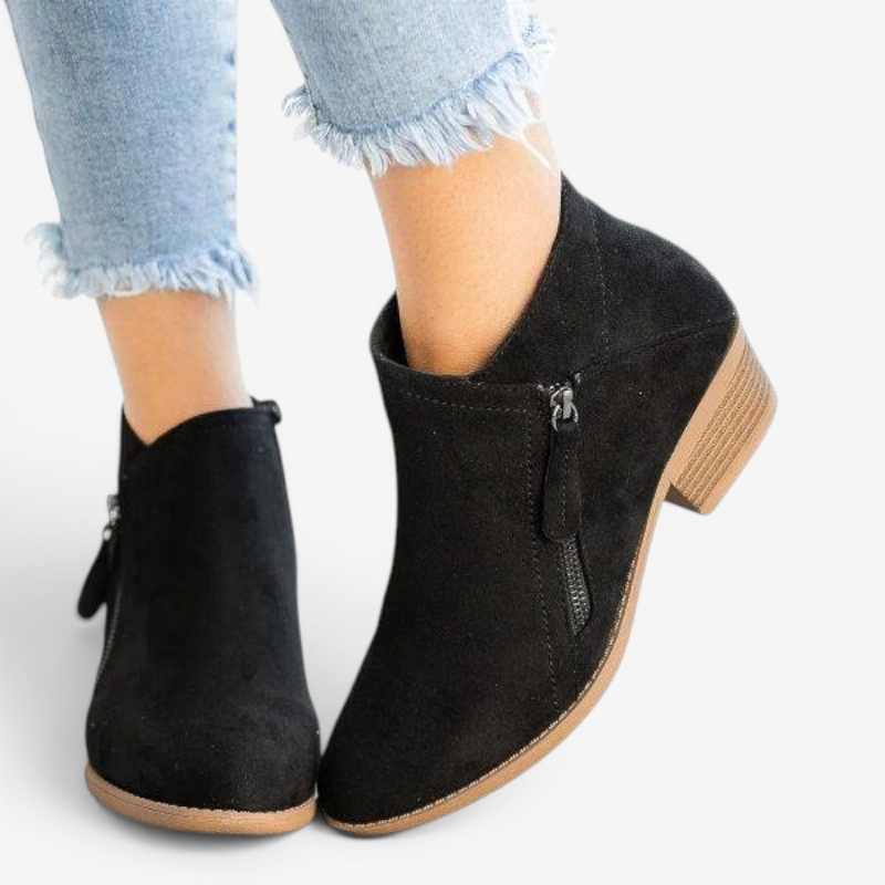 Stylish Round Toe Ankle Boots for Women