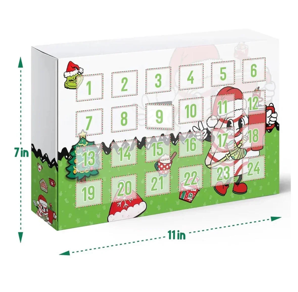 JollySip - Adventi naptár 24 szívószál díszítővel