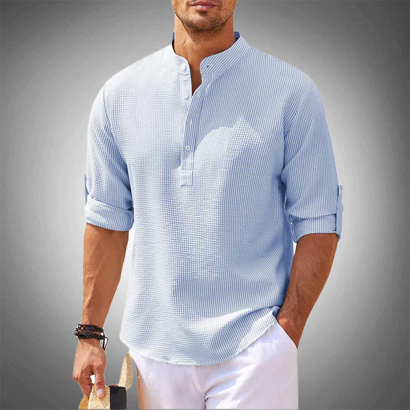 Men's Casual Summer Shirt - Modern Cut with Understated Elegance | Easy Styling with Jeans, Chinos or Trousers | Smart-Casual Look for Everyday or Events