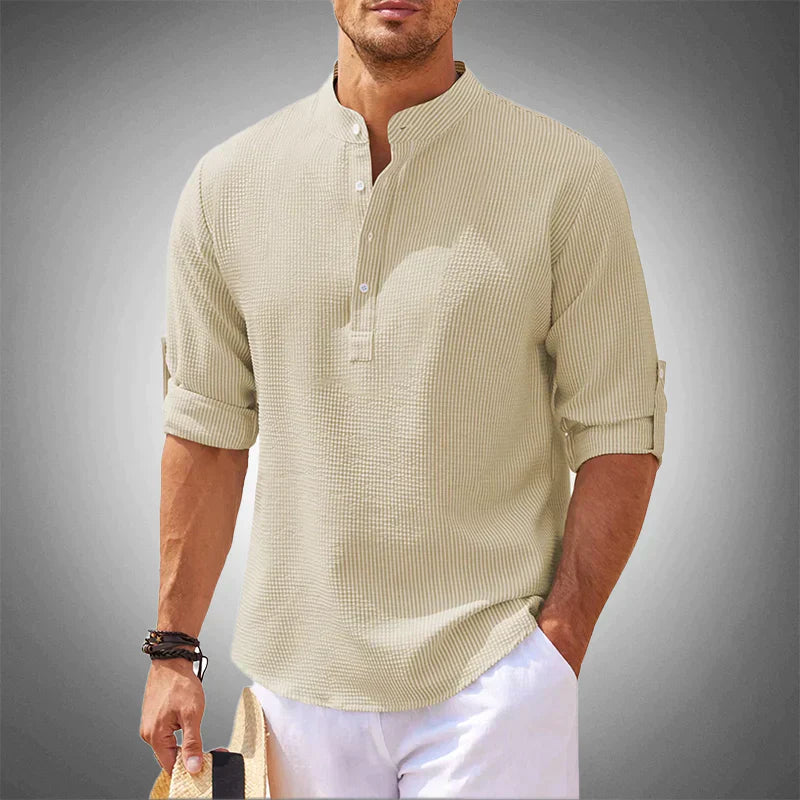 Men's Casual Summer Shirt - Modern Cut with Understated Elegance | Easy Styling with Jeans, Chinos or Trousers | Smart-Casual Look for Everyday or Events
