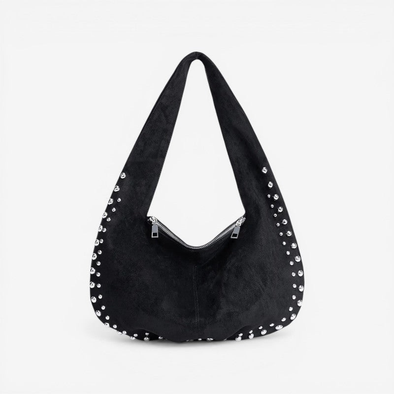 Women’s Shoulder Bag with Rivet Details