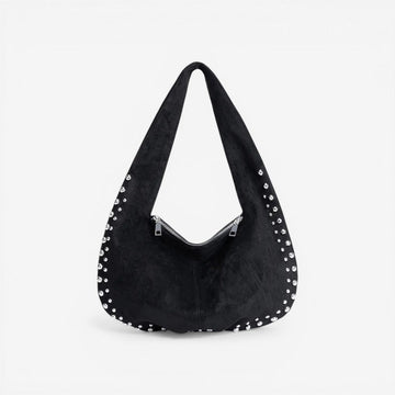 Women’s Shoulder Bag with Double Zippered Pockets