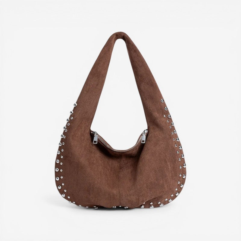 Women’s Shoulder Bag with Rivet Details