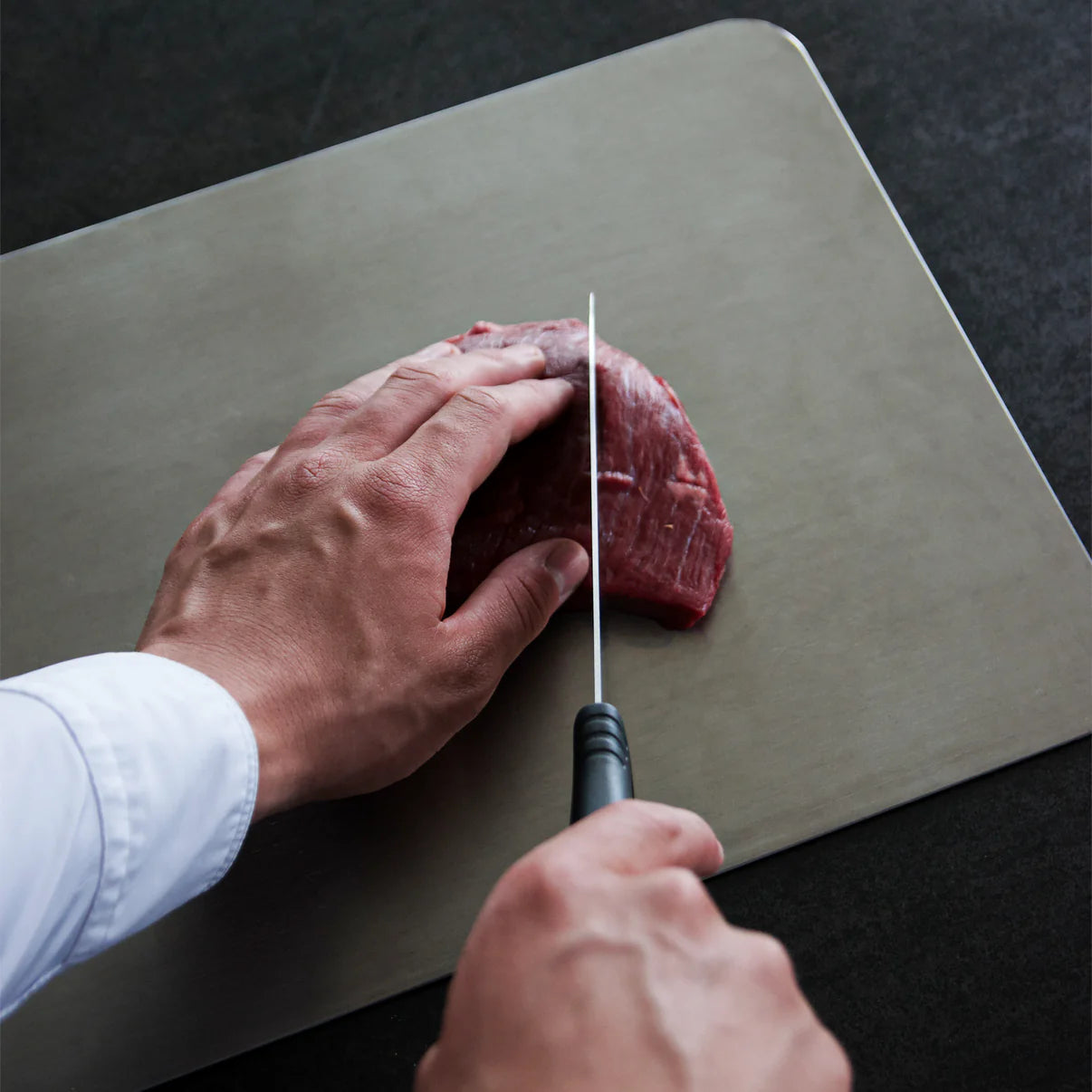 PurePrep - Durable Chopping Board Non-Porous Surface for Safer, Hygienic Food Preparation | Knife-Friendly and Resistant to Cuts | Long-Lasting Cutting Board for Daily Kitchen Use