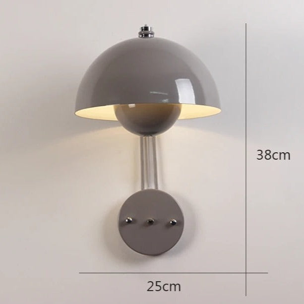 LumiShroom - Wall Light Mushroom-Inspired Design with Soft Ambient Glow | Elegant Minimalist Accent for Bedroom, Hallway, or Cozy Corner | Whimsical Decorative Lighting for Modern Interiors