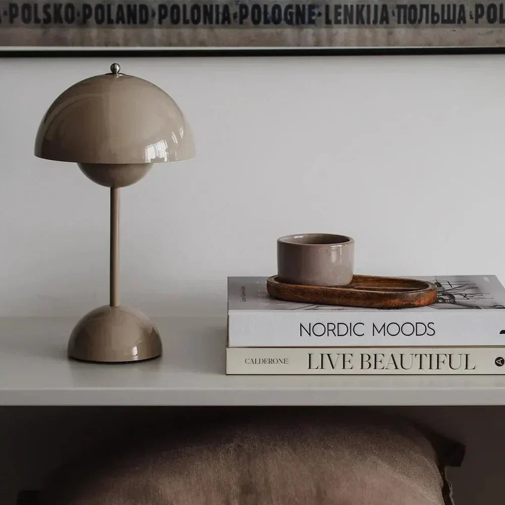 Lunarglo | LED Lamp Modern Sleek Design with Soft Ambient Glow | Energy-Efficient LED Lighting for Cozy, Inviting Atmosphere | Versatile Placement for Nightstand, Living Room or Office