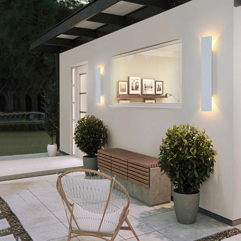 LumiLine - Modern LED Wall Lights Minimalist Design with Soft Ambient Glow | Durable Indoor & Outdoor Lighting with Energy-Efficient LEDs | Elegant Accent for Patio, Entryway, Living Room, or Hallway