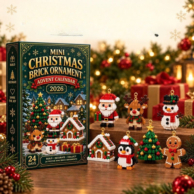 Figurvent - Karácsonyi adventi naptár 24 építhető mini figurával