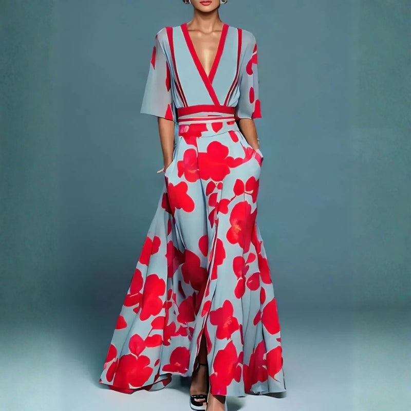 Women’s Bold Floral Maxi Dress