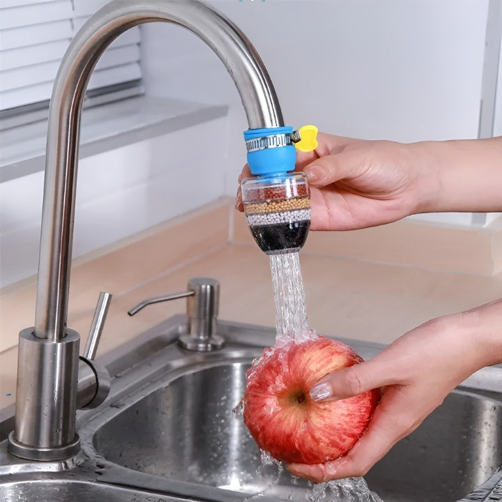 PureFlow - Universal Faucet Water Filter Removes Chlorine, Sediments, and Impurities | BPA-Free Construction for Safe Drinking Water | Easy Installation with Universal Fit for Most Standard Faucets