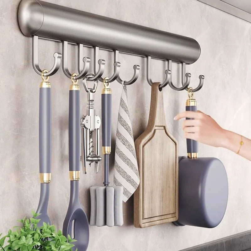 SmartSpace - Wall-Mounted Kitchen Organizer Multi-Purpose Storage for Utensils, Spices, and Accessories | Durable, Space-Saving Design with Sleek Modern Finish