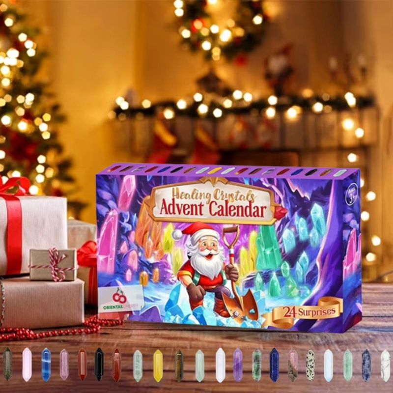 CrystalCove - Adventi naptár kristályokkal és számozott rekeszekkel
