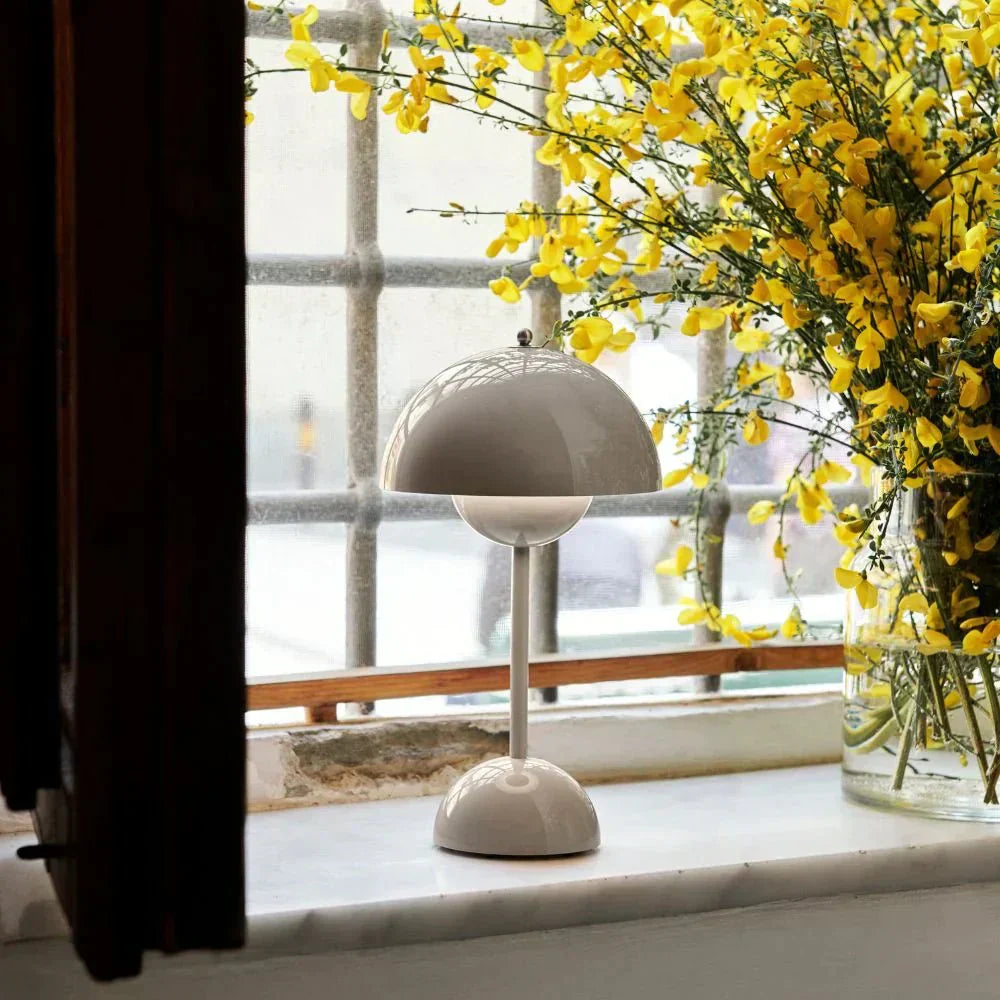 Lunarglo | LED Lamp Modern Sleek Design with Soft Ambient Glow | Energy-Efficient LED Lighting for Cozy, Inviting Atmosphere | Versatile Placement for Nightstand, Living Room or Office