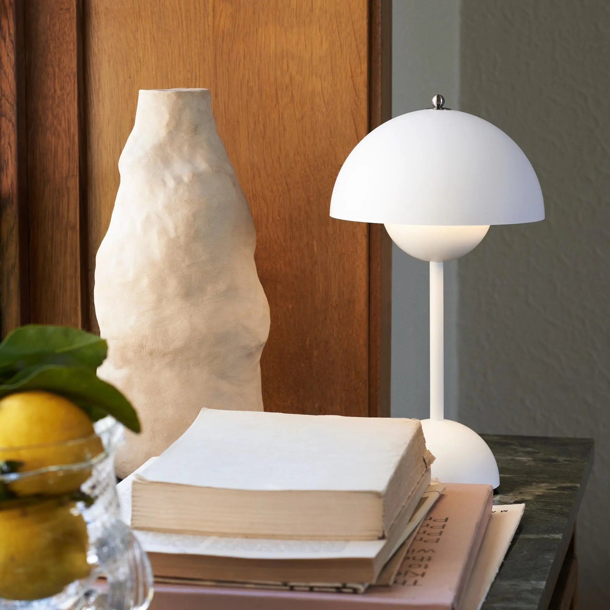 Lunarglo | LED Lamp Modern Sleek Design with Soft Ambient Glow | Energy-Efficient LED Lighting for Cozy, Inviting Atmosphere | Versatile Placement for Nightstand, Living Room or Office