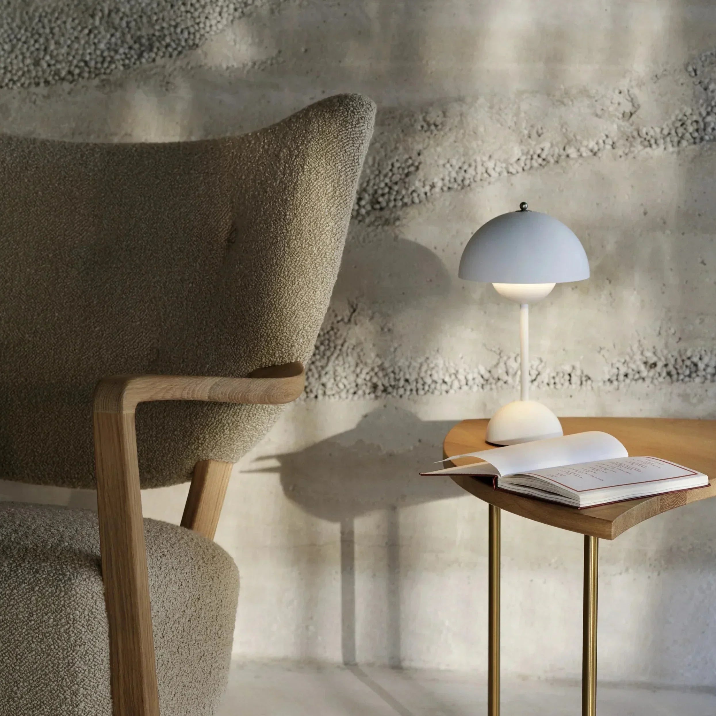 Lunarglo | LED Lamp Modern Sleek Design with Soft Ambient Glow | Energy-Efficient LED Lighting for Cozy, Inviting Atmosphere | Versatile Placement for Nightstand, Living Room or Office