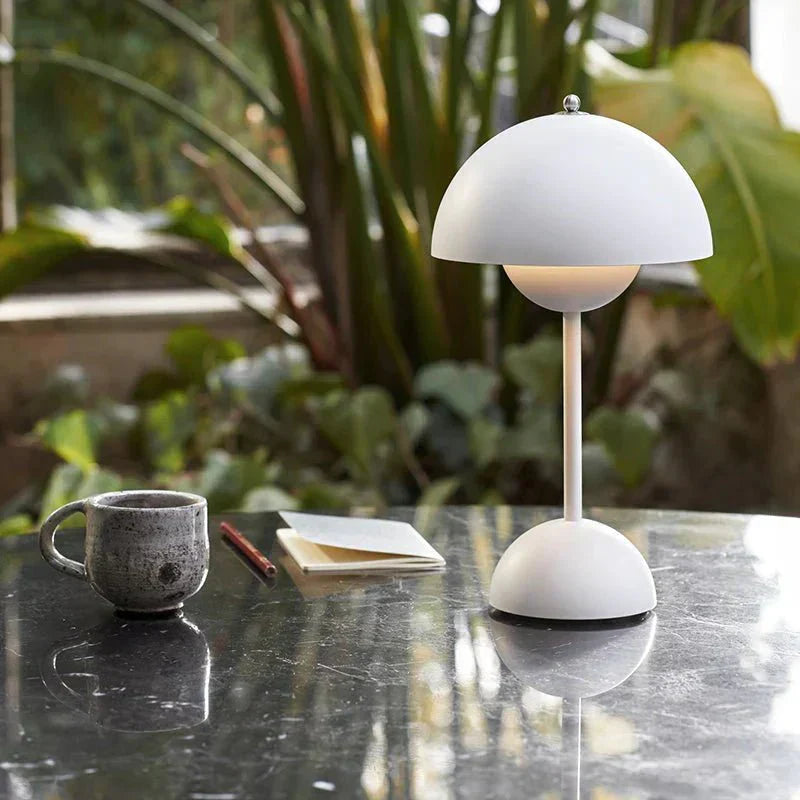 Lunarglo | LED Lamp Modern Sleek Design with Soft Ambient Glow | Energy-Efficient LED Lighting for Cozy, Inviting Atmosphere | Versatile Placement for Nightstand, Living Room or Office