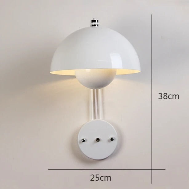 LumiShroom - Wall Light Mushroom-Inspired Design with Soft Ambient Glow | Elegant Minimalist Accent for Bedroom, Hallway, or Cozy Corner | Whimsical Decorative Lighting for Modern Interiors