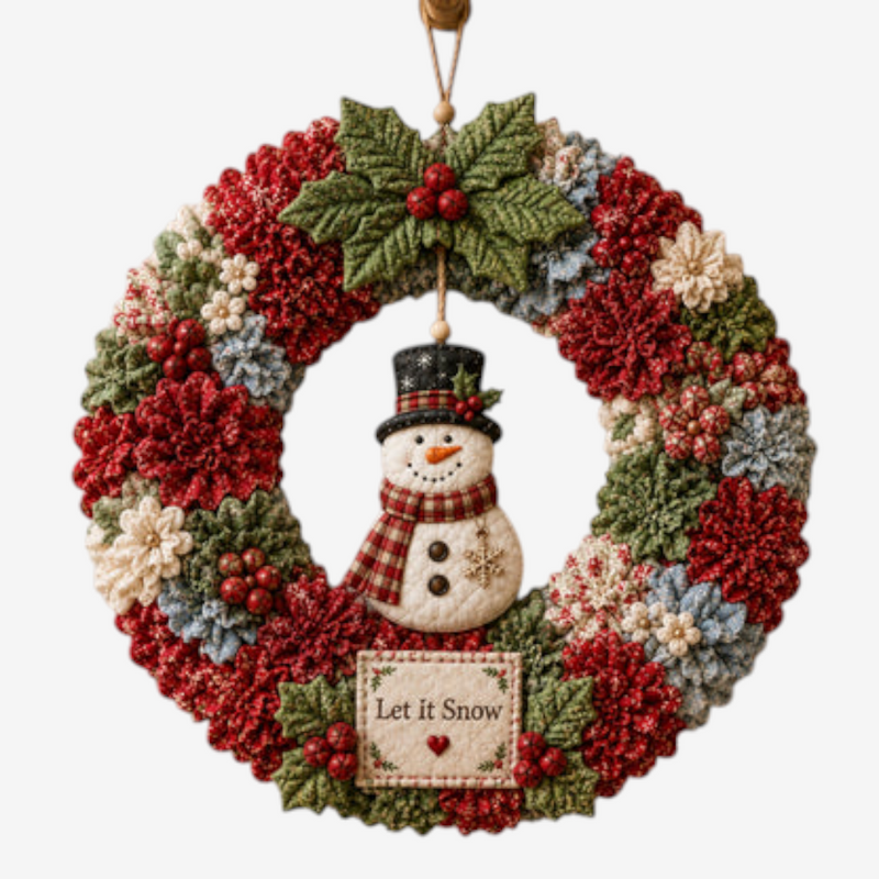 Wreathmas - 3D karácsonyi koszorú DIY készlet ünnepi dekorációhoz
