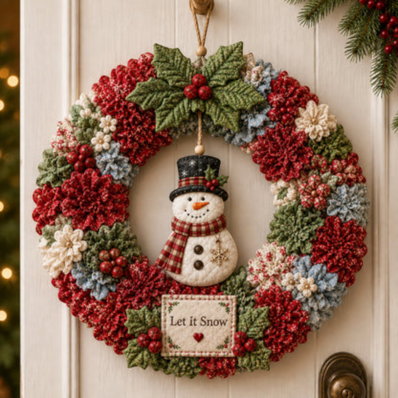 Wreathmas - 3D karácsonyi koszorú DIY készlet ünnepi dekorációhoz