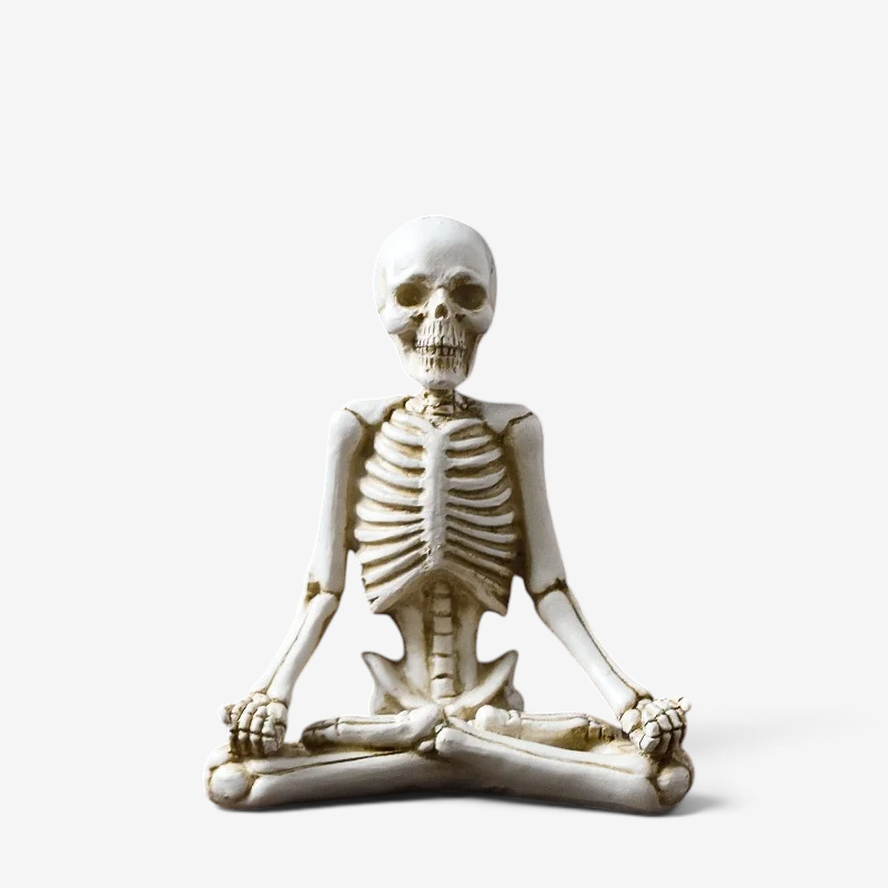 Spooky Skeleton Resin Figurine for Halloween