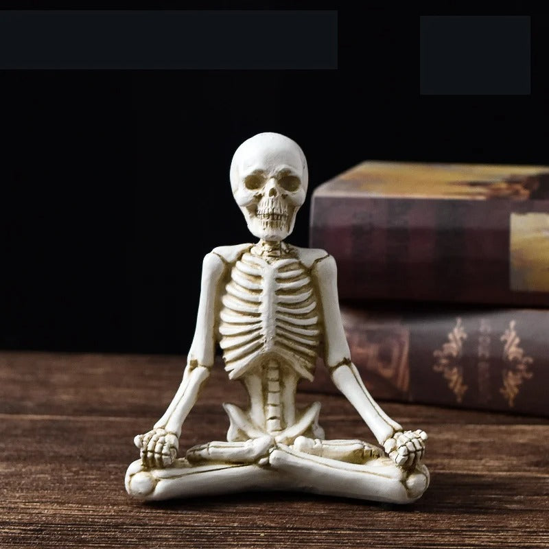 Spooky Skeleton Resin Figurine for Halloween