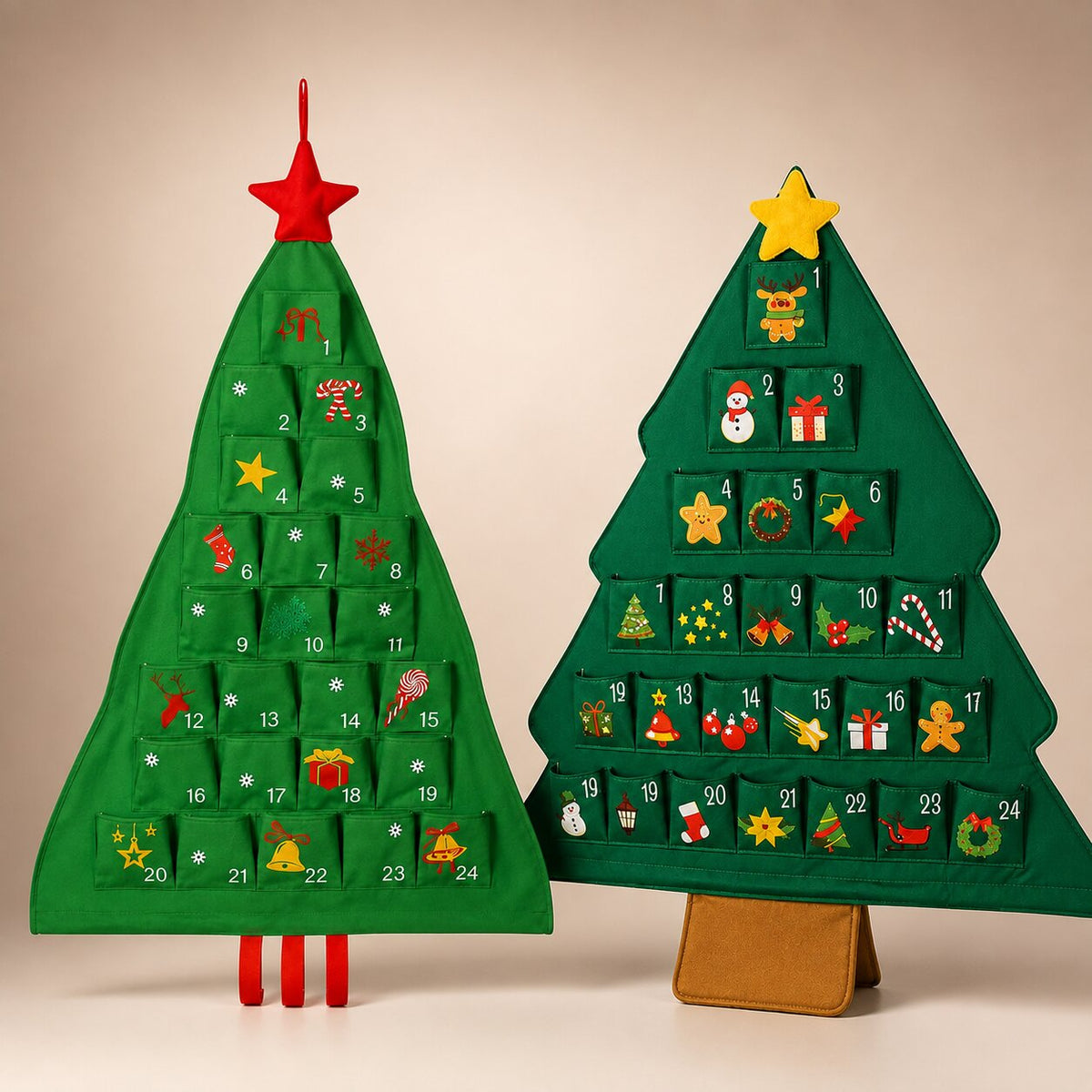 Yulebranch - Adventi naptár karácsonyfa formában 24 rekesszel