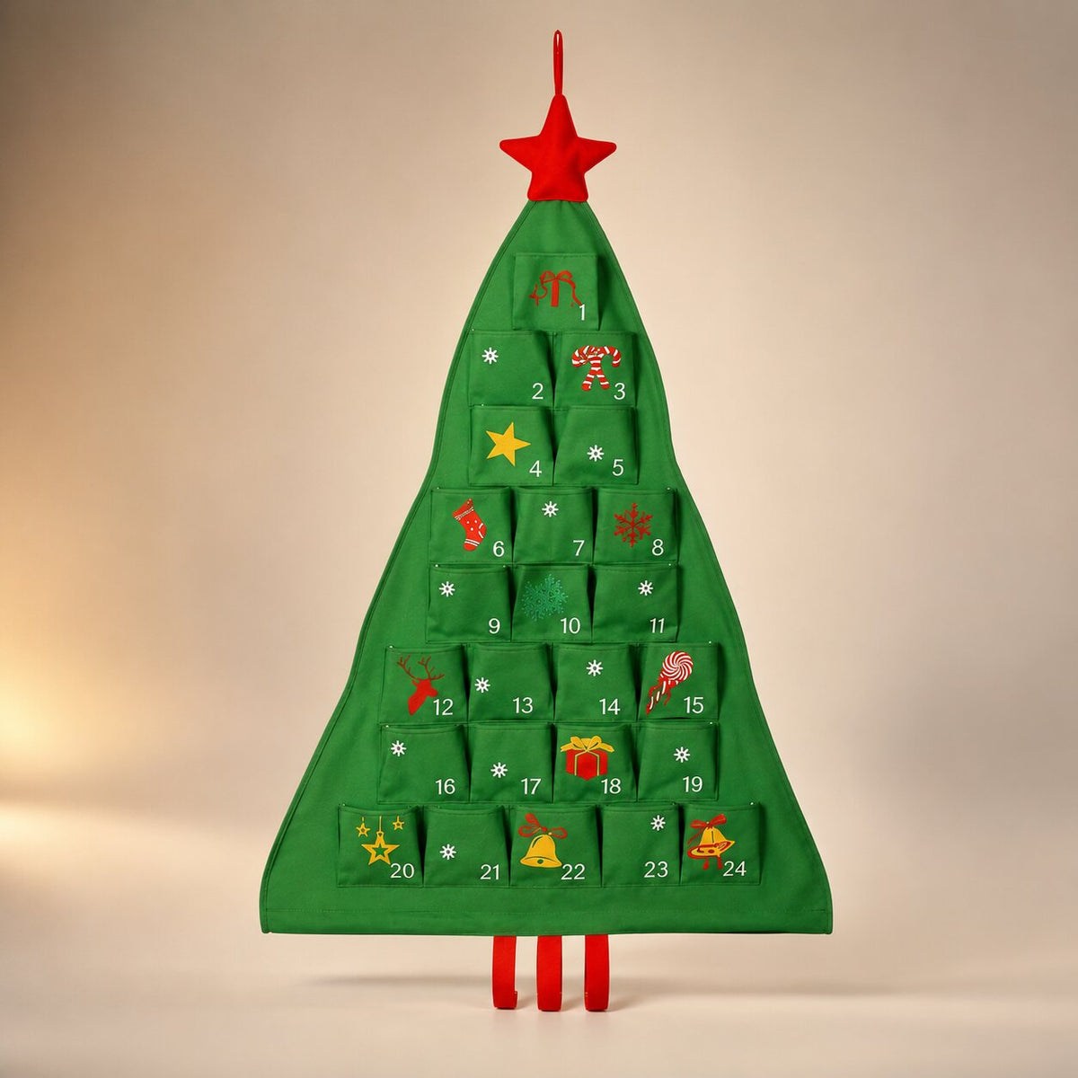 Yulebranch - Adventi naptár karácsonyfa formában 24 rekesszel