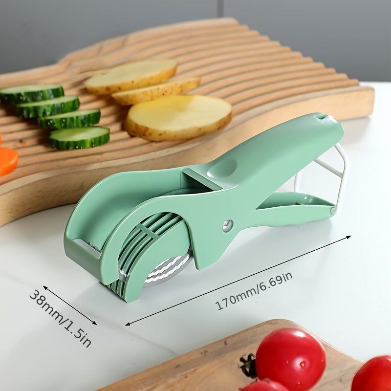 SwiftSlice - Multifunctional Fruit & Vegetable Slicer Slice, Dice, and Julienne with Precision | Sharp Stainless Steel Blades for Effortless Cutting