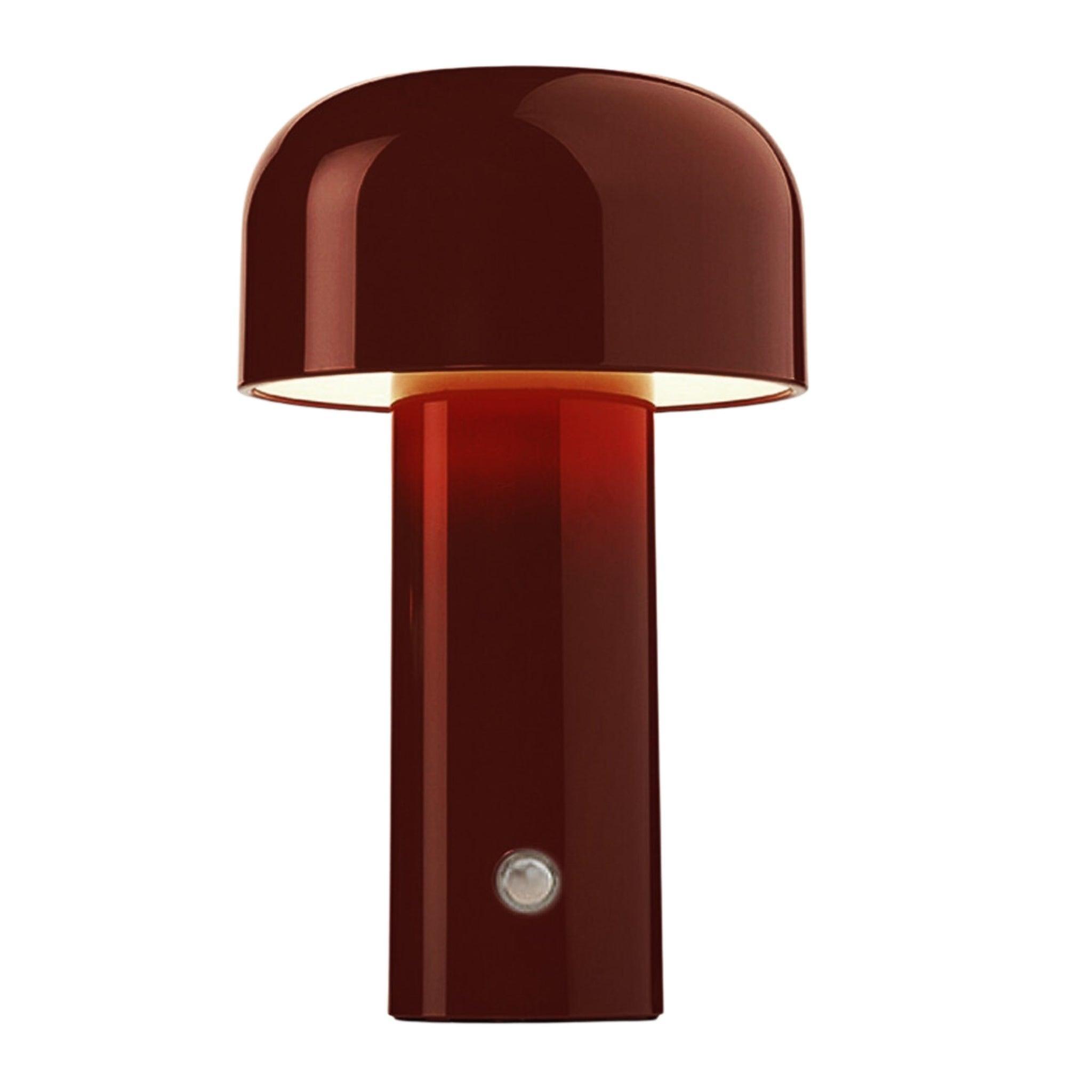 LumiShroom - Modern Mushroom Table Lamp Rounded Shade with Cylindrical Base | Soft Ambient Glow for Cozy Atmosphere | Versatile Accent for Nightstand, Desk, or Small Spaces