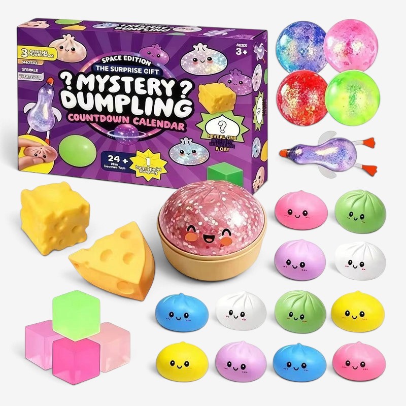 Squeezmas - Squishy játék adventi naptár 24 napos meglepetéssel
