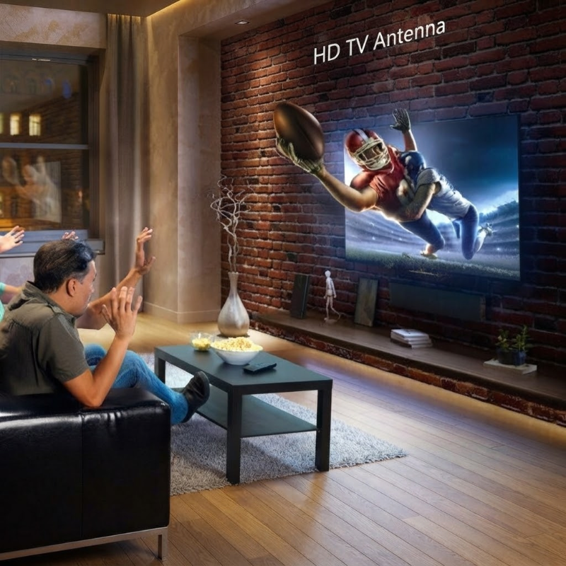 SignalHaven - Beltéri digitális TV antenna jelerősítővel 1080P és 4K TV-khez