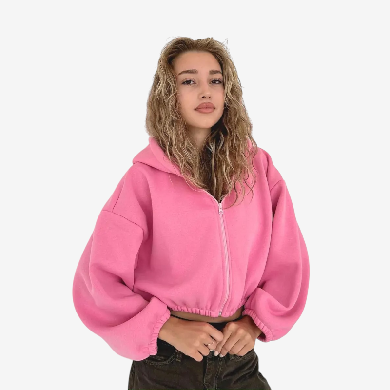 Women’s Stylish Hooded Zip Jacket