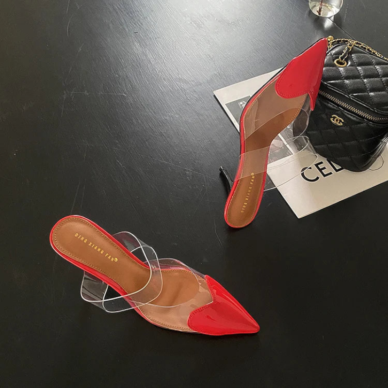 Pointed Toe Transparent Women’s Slippers