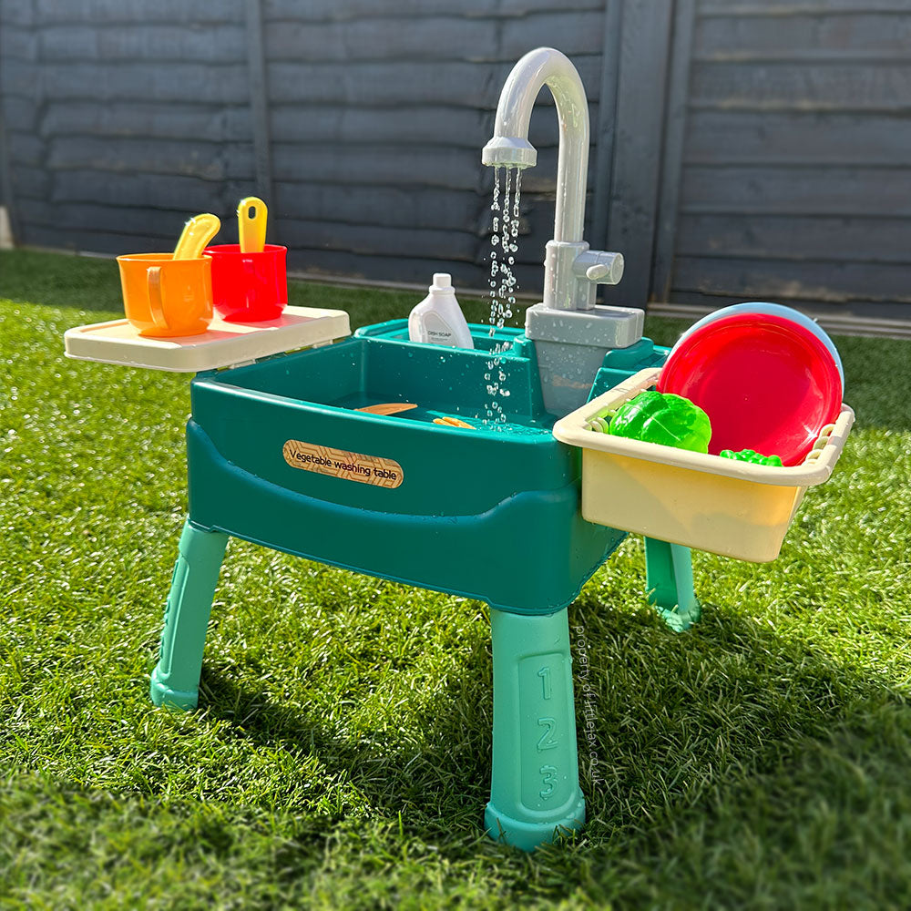SplashLearn - Kids' Kitchen Sink with Functional Faucet