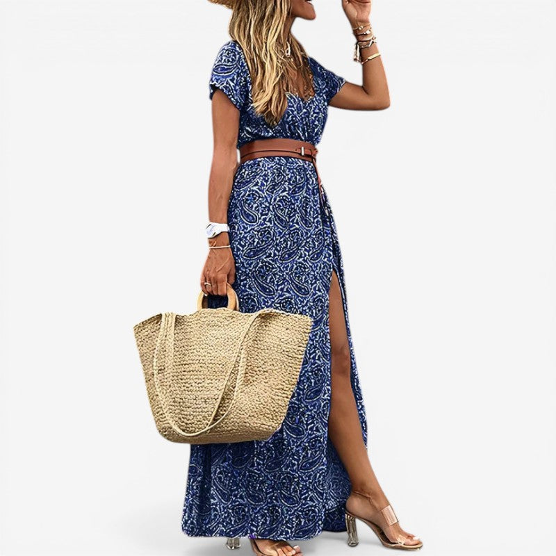Women's Floral Short Sleeve Dress