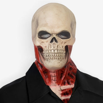 Halloween Skull Mask with Blood Effect