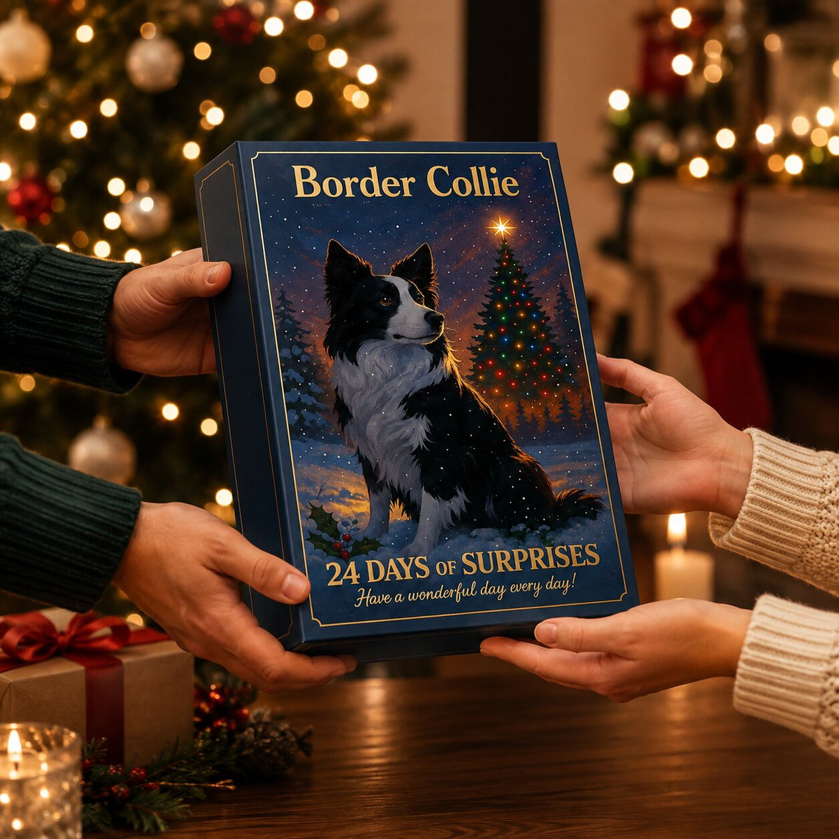 Colliegleam - Adventi naptár Border Collie motívumokkal és 24 meglepetéssel