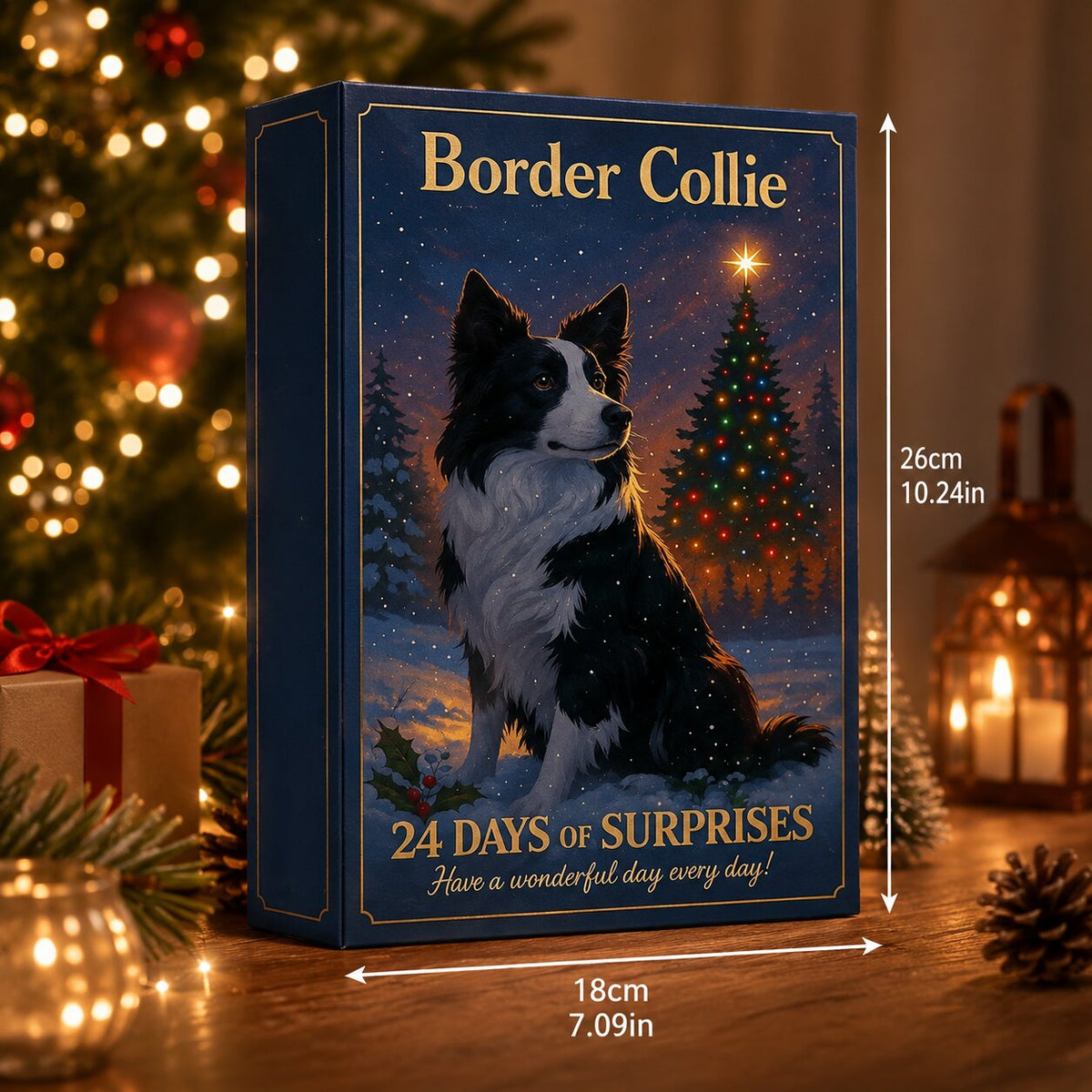 Colliegleam - Adventi naptár Border Collie motívumokkal és 24 meglepetéssel