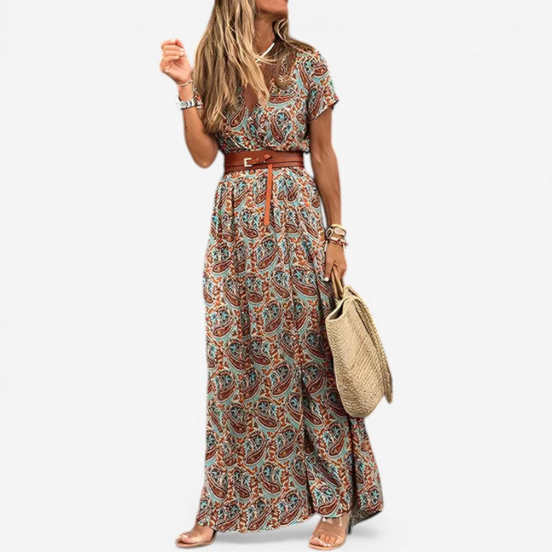 Women's Floral Short Sleeve Dress