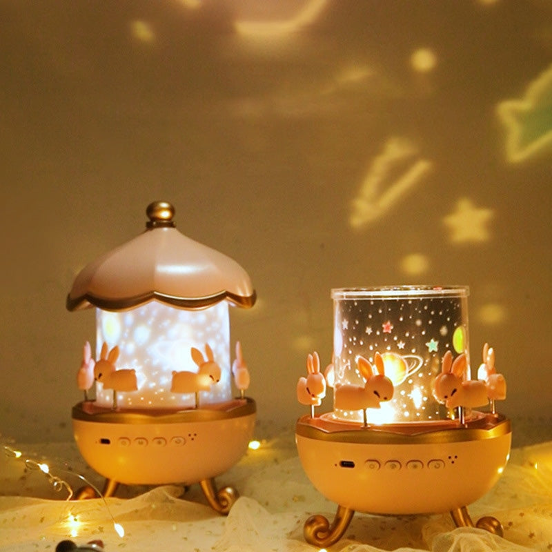 DreamWhirl - Night Light Projector Rotating Carousel Design with Stars, Constellations, and Ocean Animals | Soft Calming Light for Peaceful Sleep | Durable and Safe Nighttime Adventure for Kids’ Bedrooms
