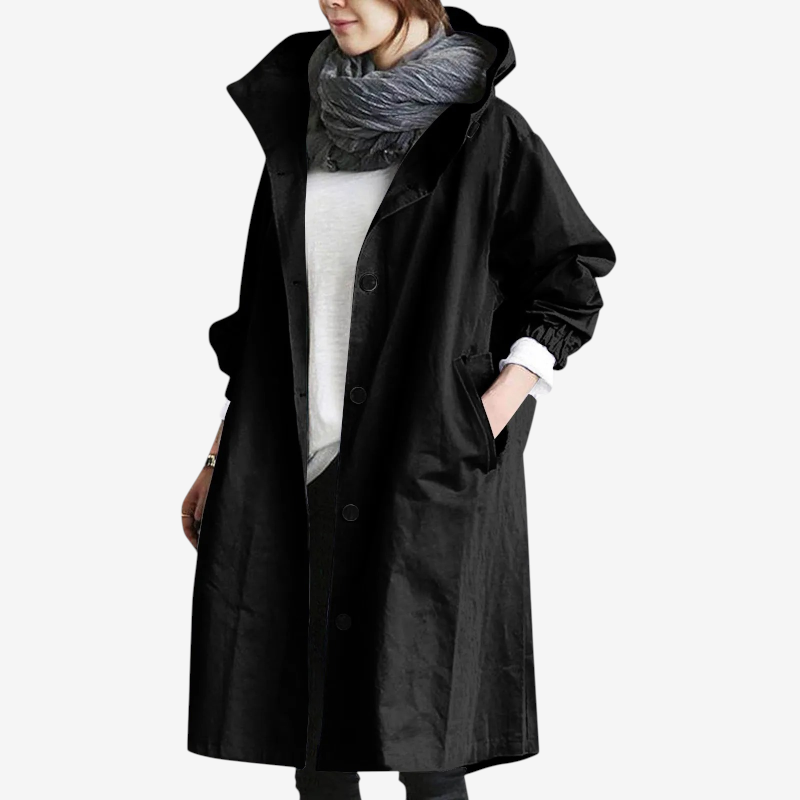 Stylish Oversized Long Sleeve Trench Coat for Women